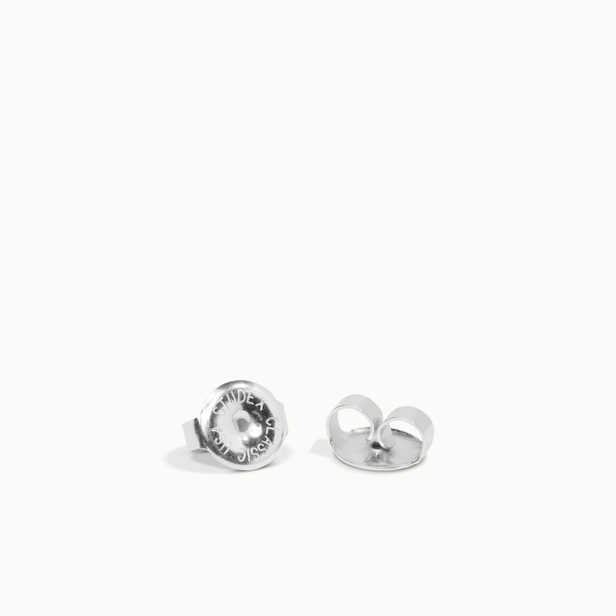 14k Bezel Set Crystal Studs - 3mm - Image 5