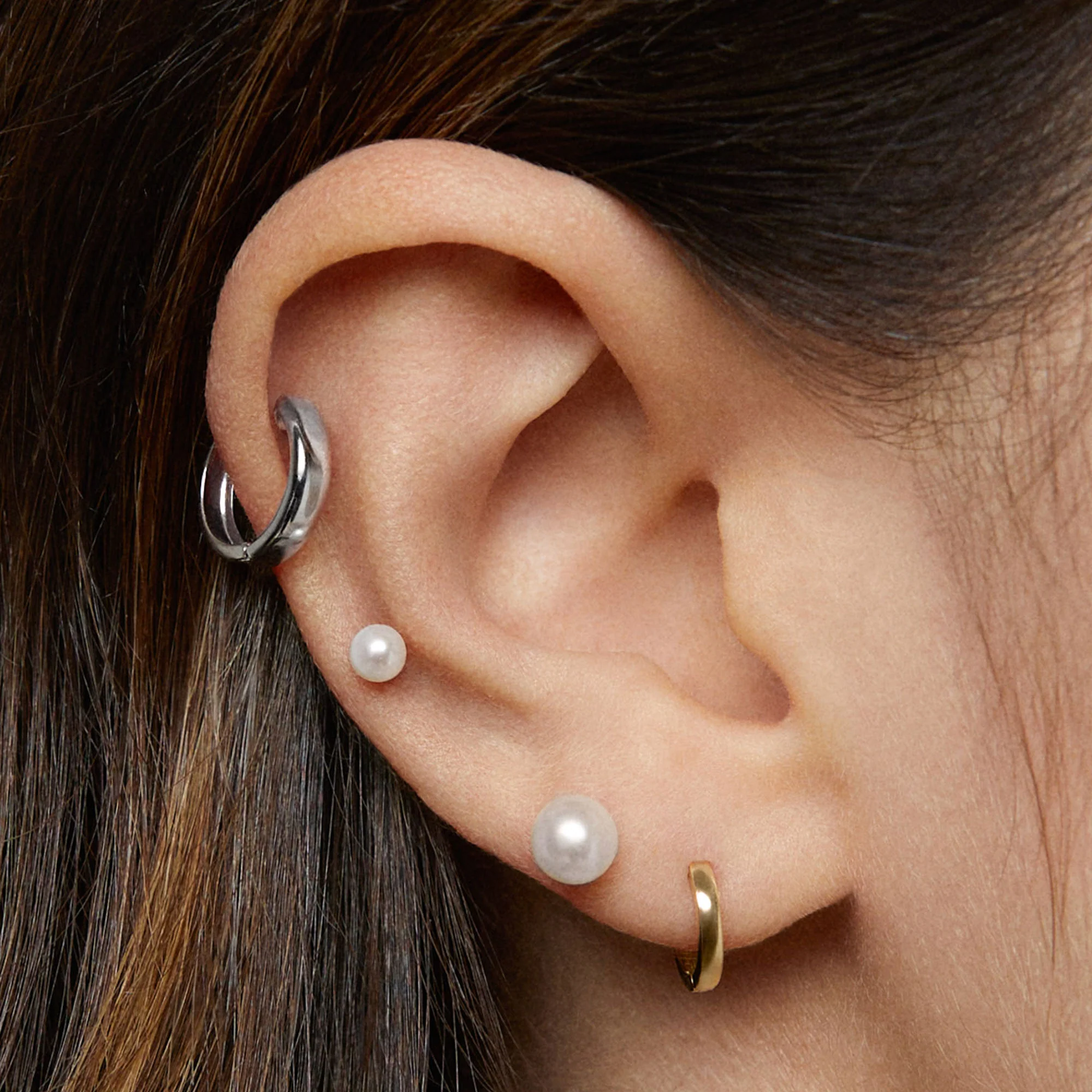14k Classic Hoops 13mm - Image 5