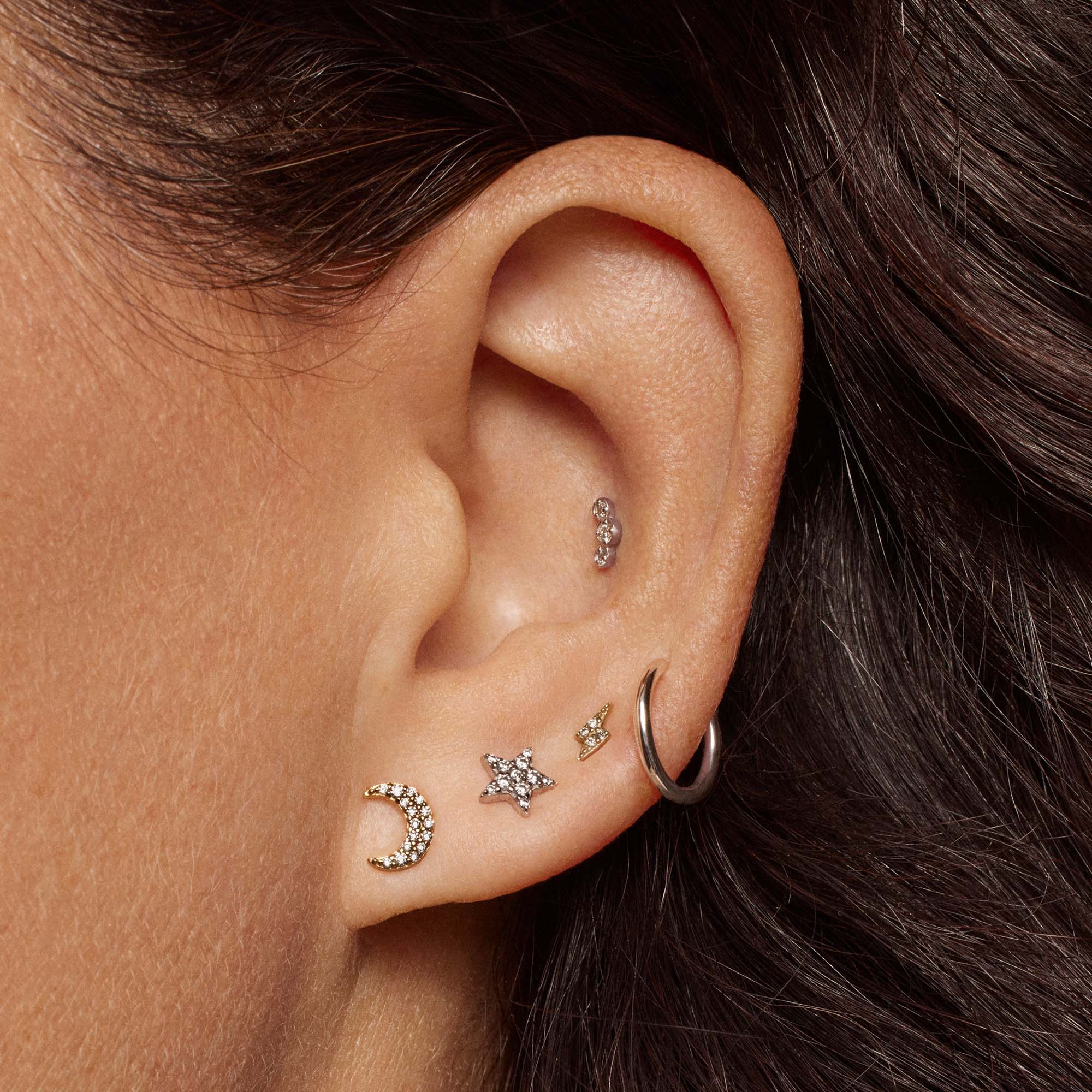 14k Endless Hoop 10mm - Image 4
