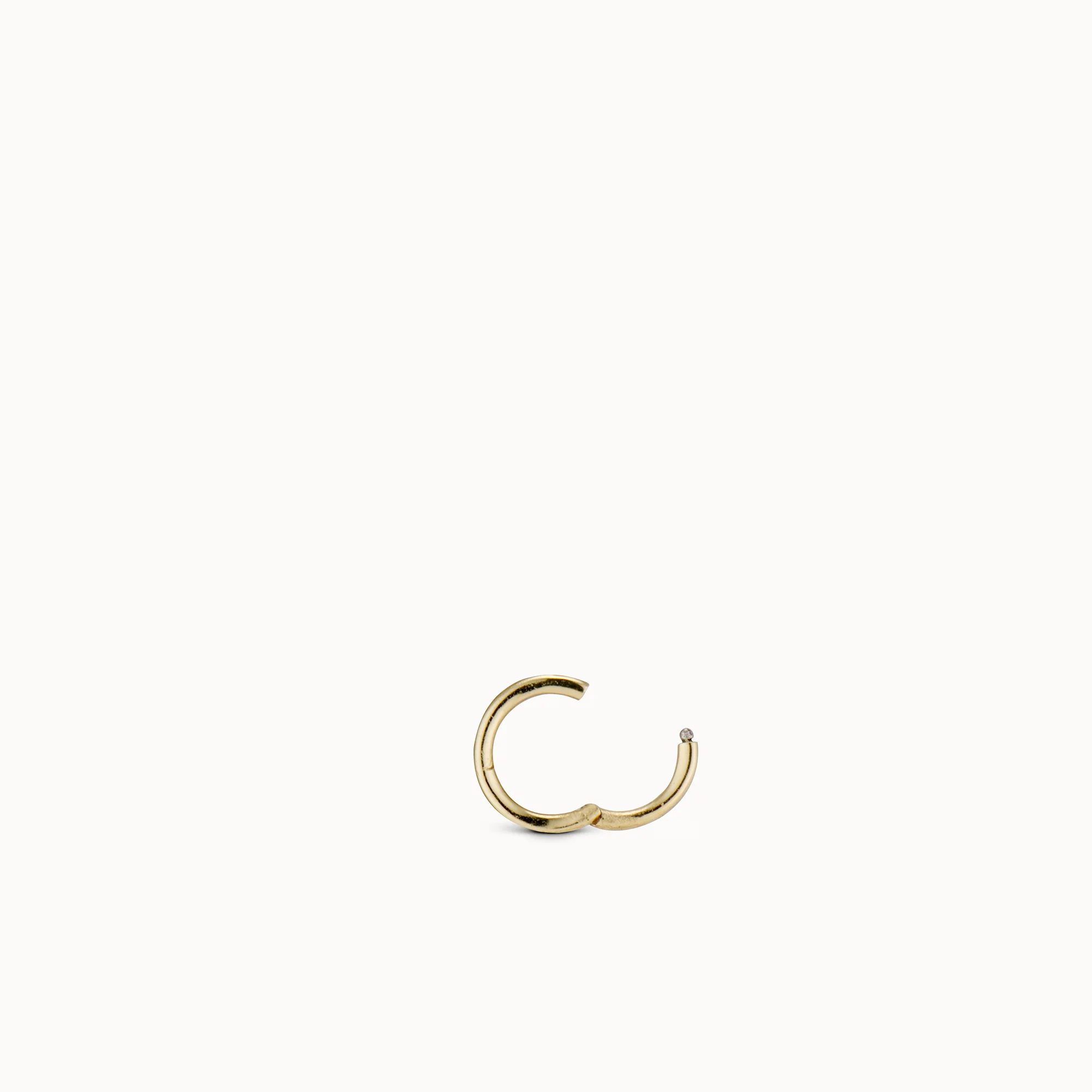 14k Endless Hoop 8mm - Image 4