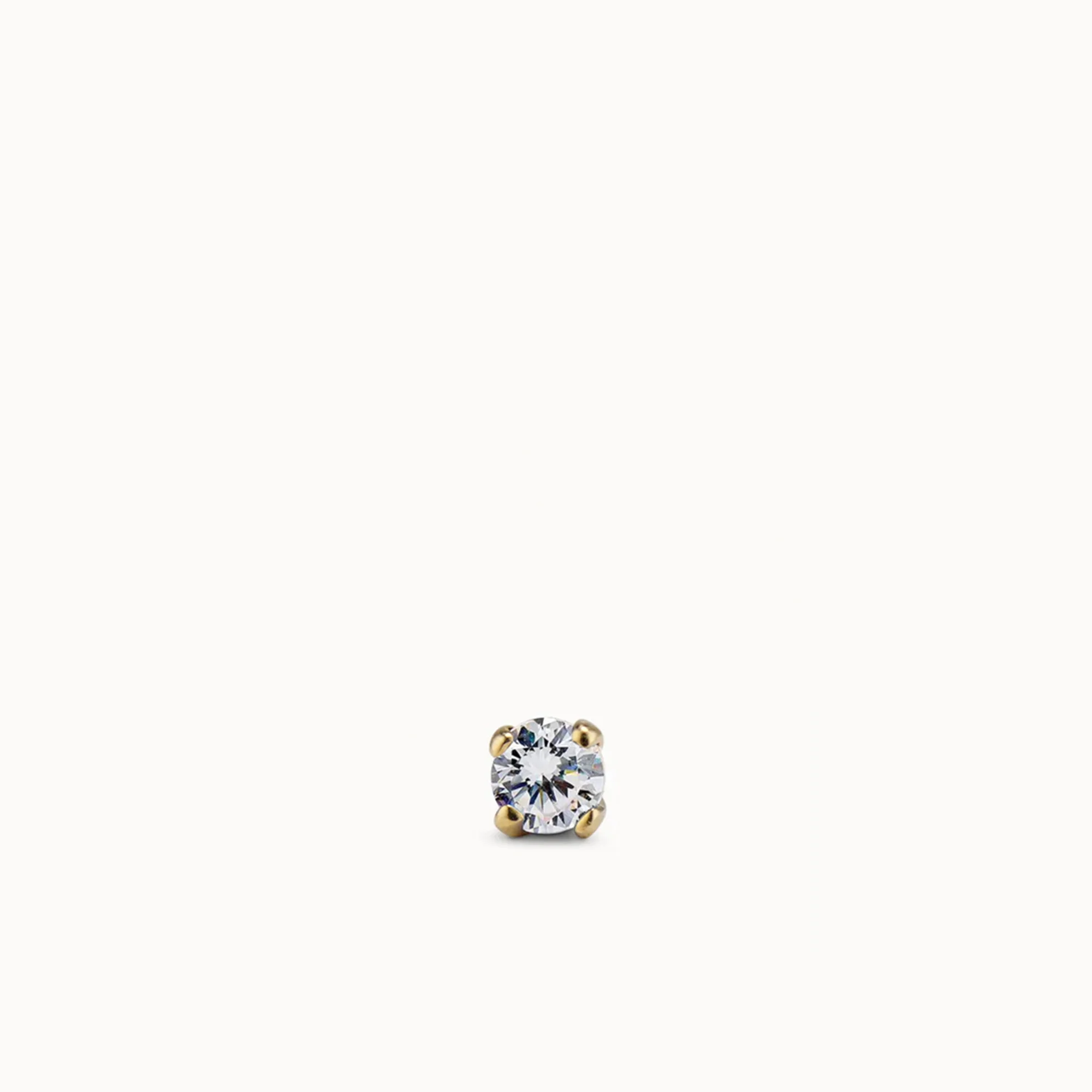 CZ Flat Back Stud - 2.5mm - Image 2