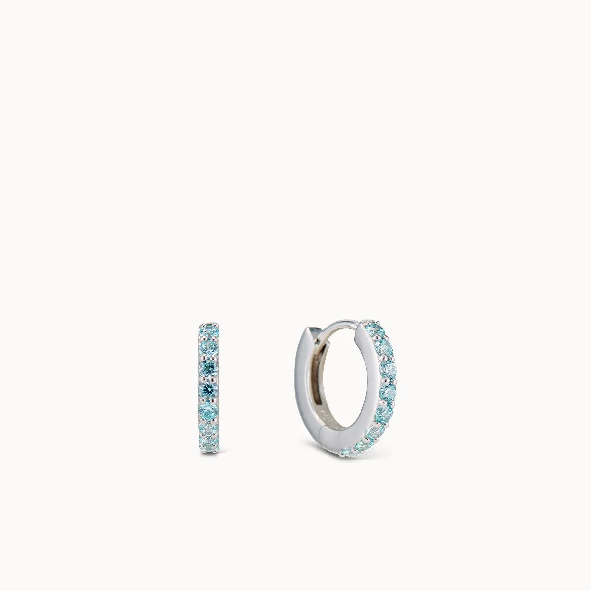March Birthstone Hoops - Image 2