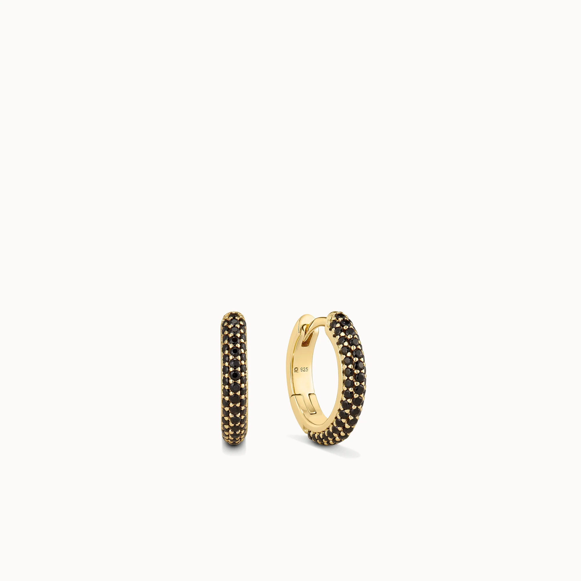 Black Pave CZ Huggies