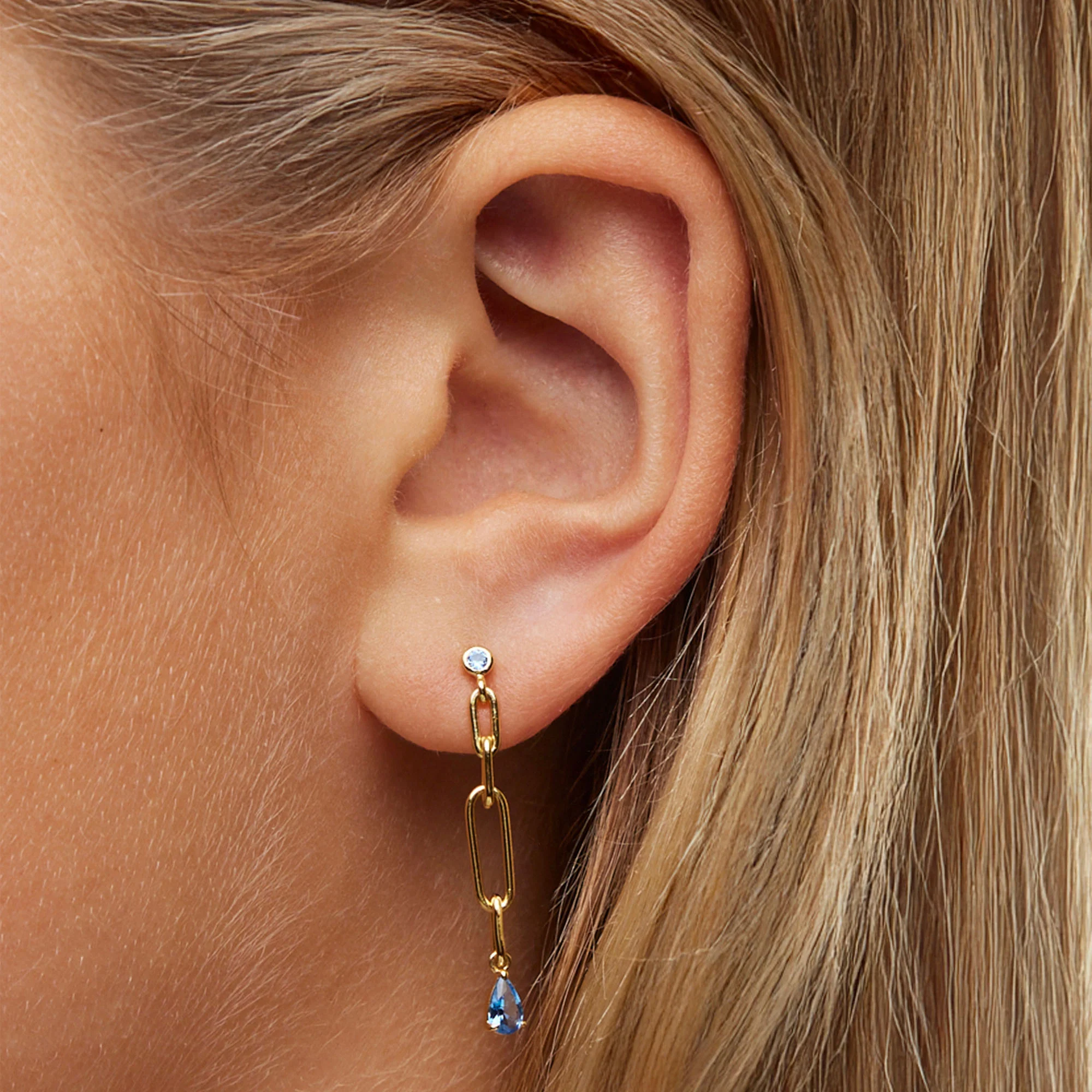 Chain CZ Link Drops - Image 2