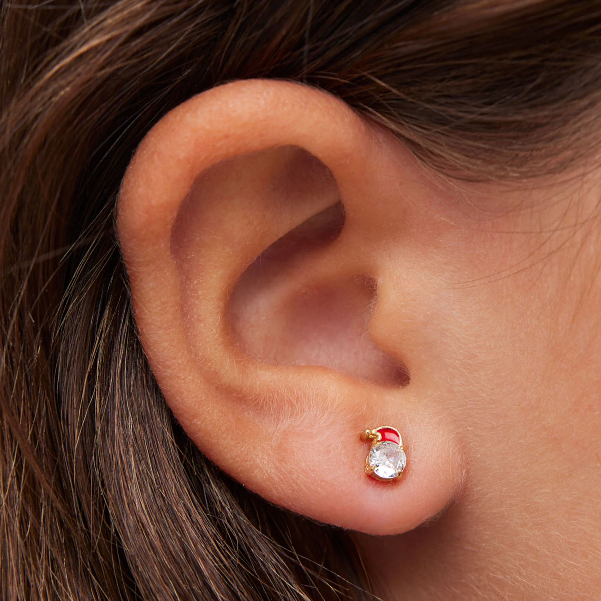 CZ Santa Studs - Image 3