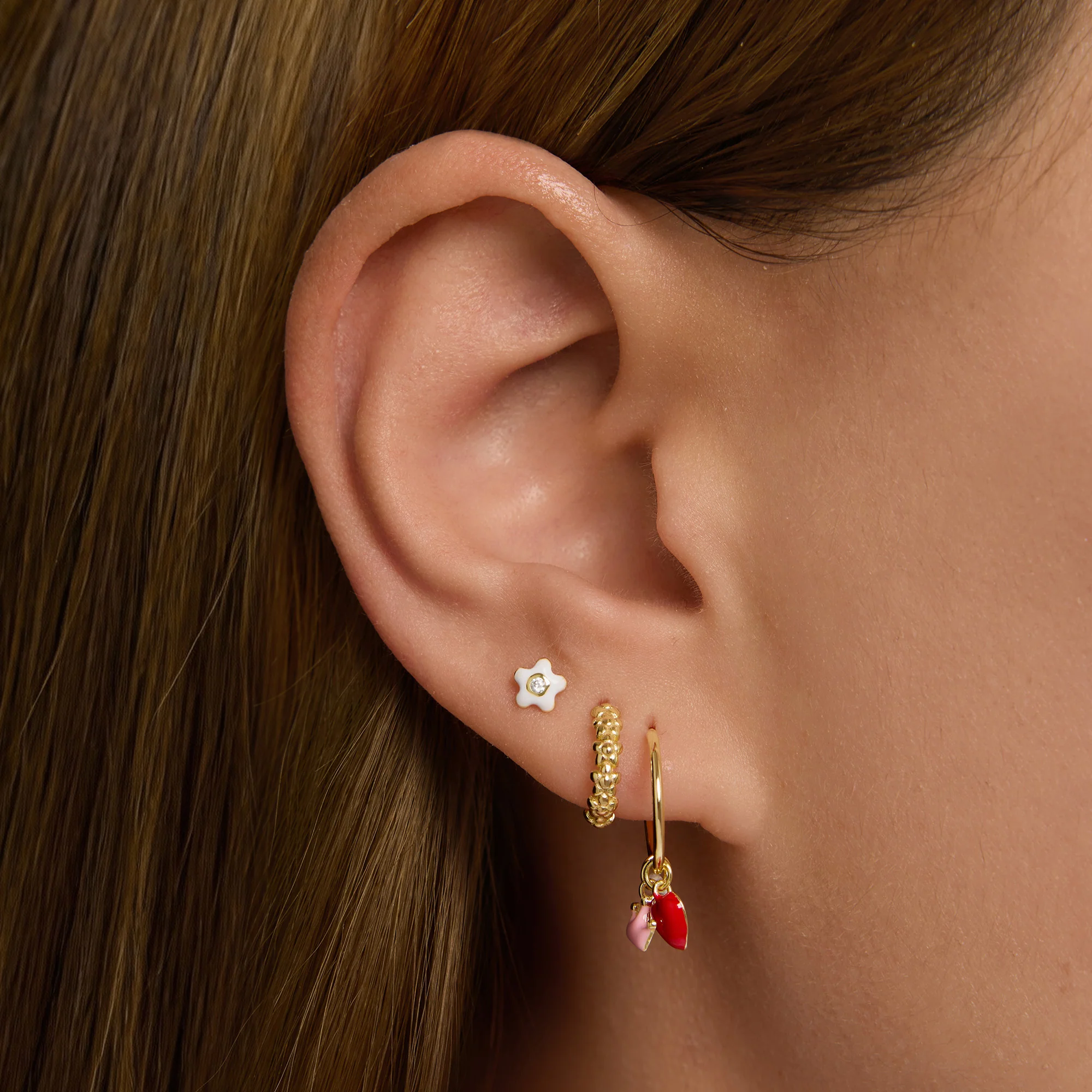 Daisy Studs & Hoops Set - Image 2