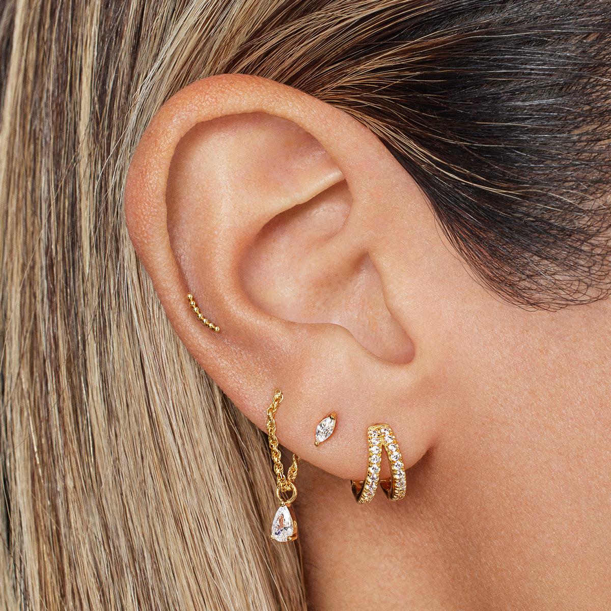 Fine Chain Hoops - Image 2