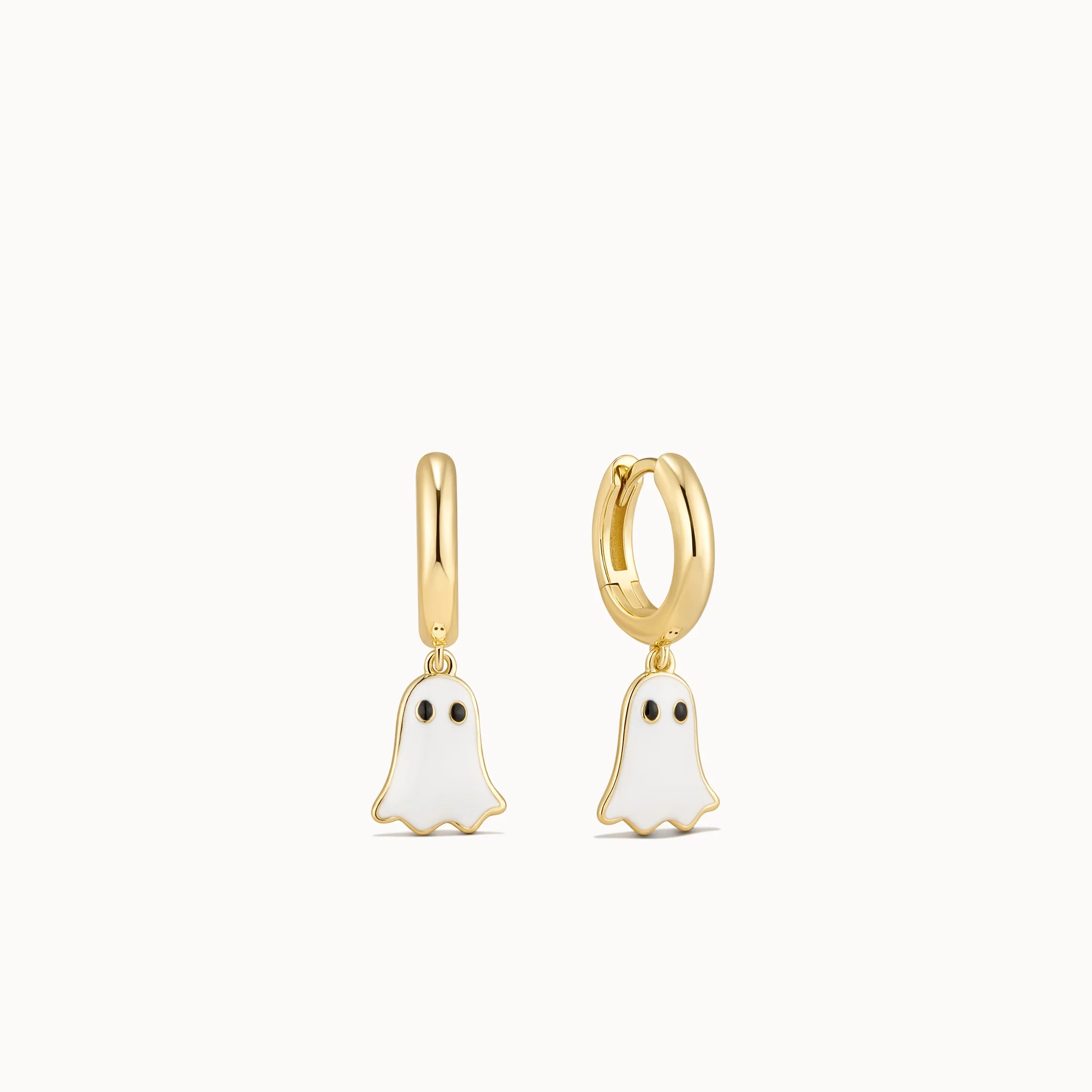 Ghost Charm Hoops