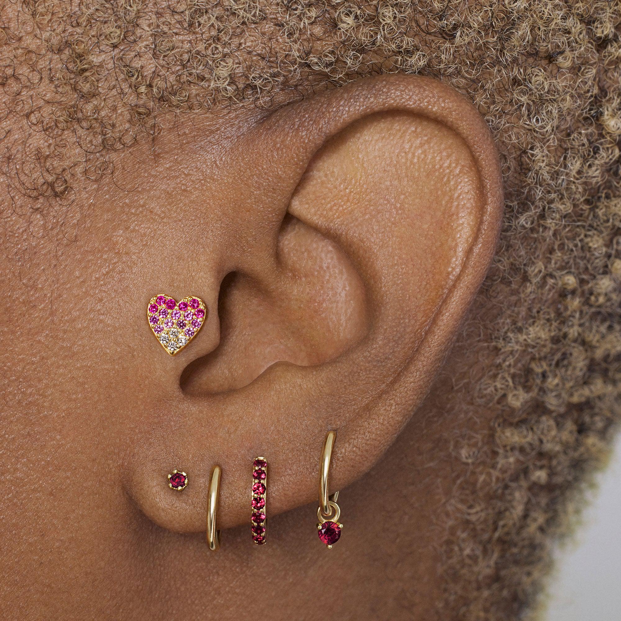 Heart Pavé Stud - Image 8