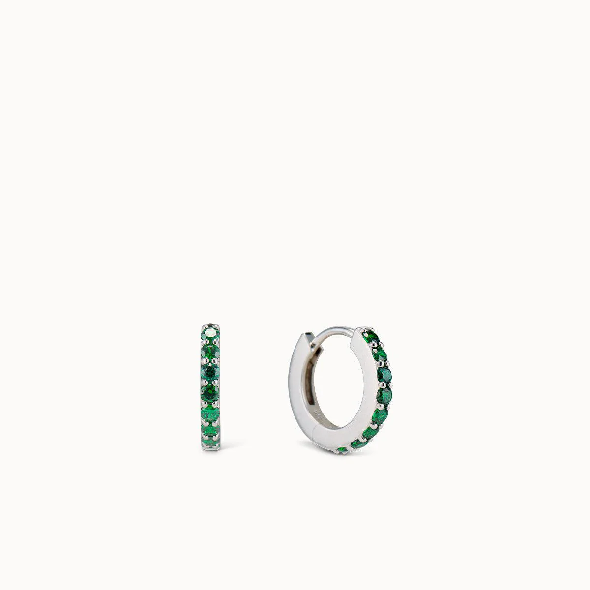 May Birthstone Hoops - Image 2