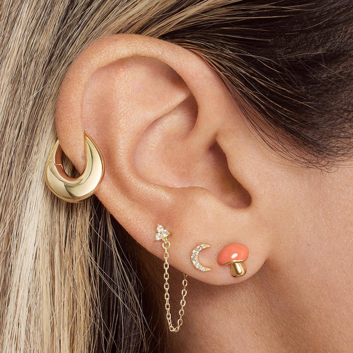 Moon CZ Studs - Image 4