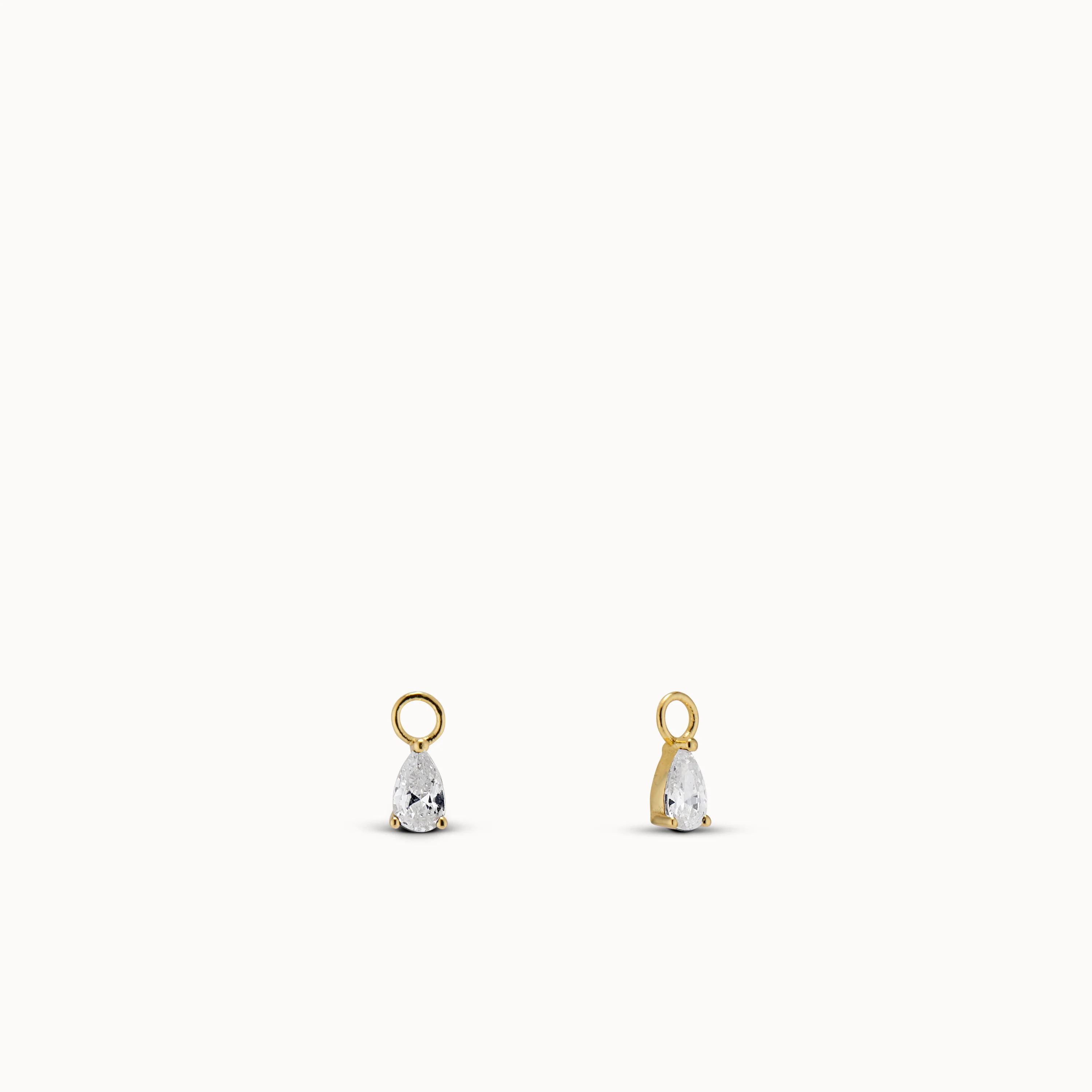 Pear CZ Charms