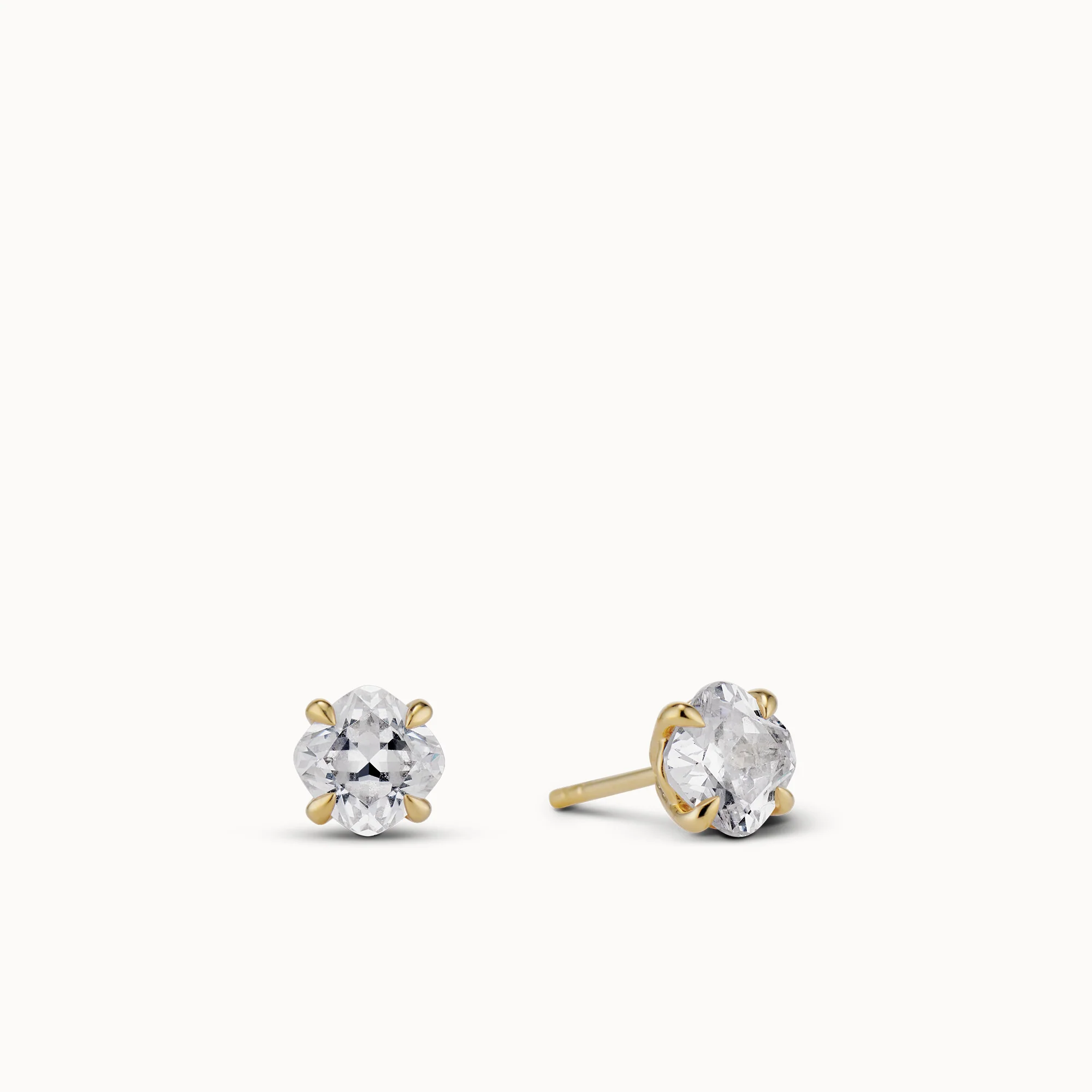 Princess Cut CZ Studs 6mm