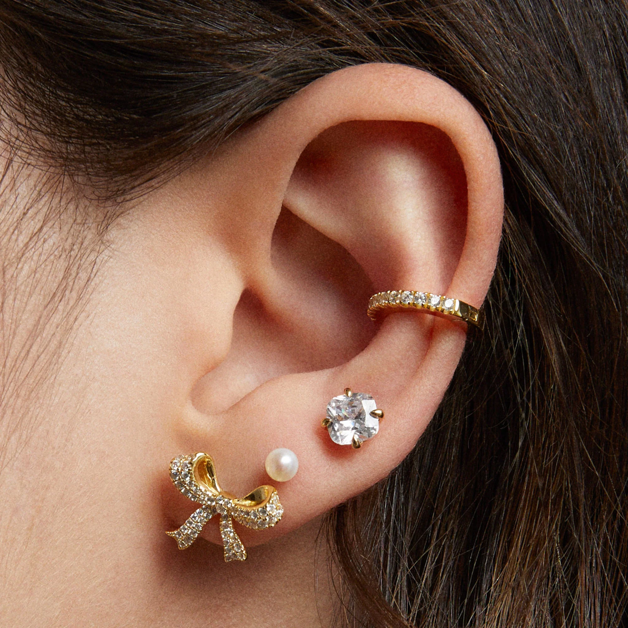 Princess Cut CZ Studs 6mm - Image 2