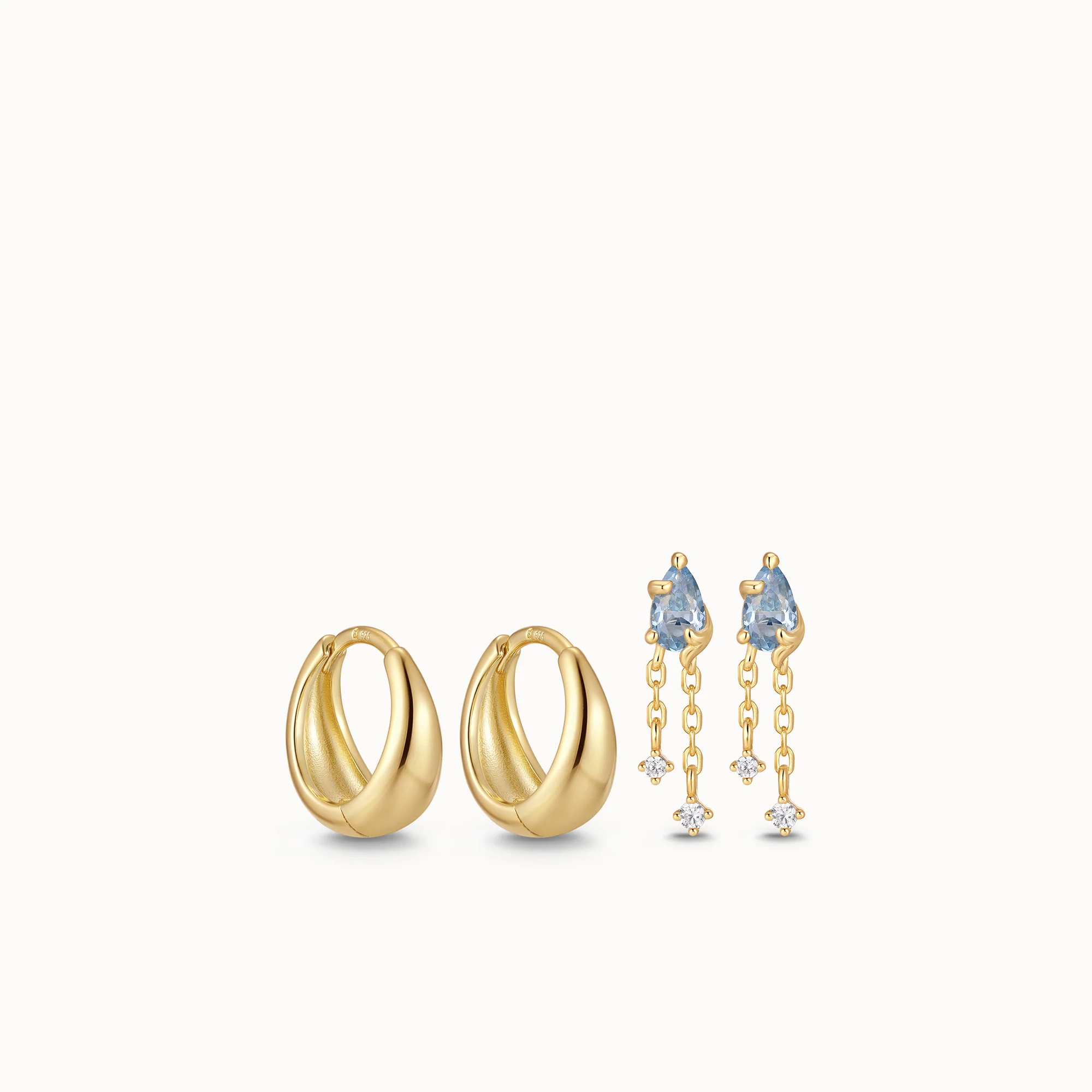 The Drop Hoops & Studs Set